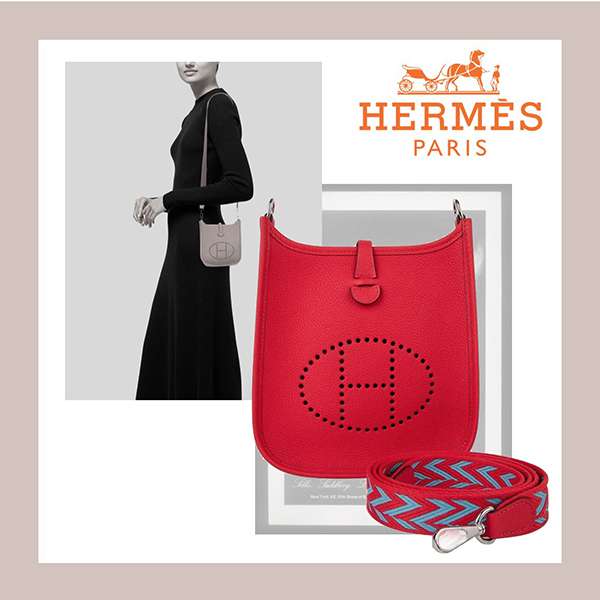 《エルメス》エヴリン16 コピーエヴリンミニ TPM/Rouge de coeurアマゾーヌ